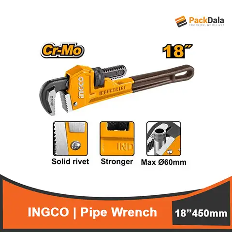 Picture of Ingco Pipe Wrench 450mm 18 inches HPW0818