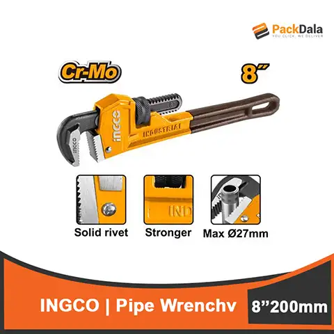 Picture of Ingco Pipe Wrench 200mm 8 inches HPW0808