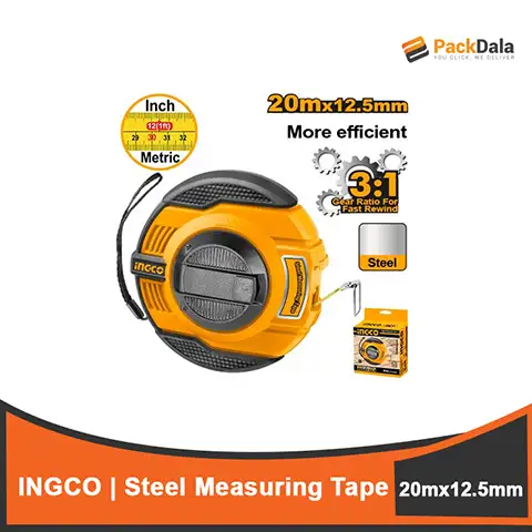 Picture of INGCO Steel Measuring Tape 20m x 12 5mm HSMT8420