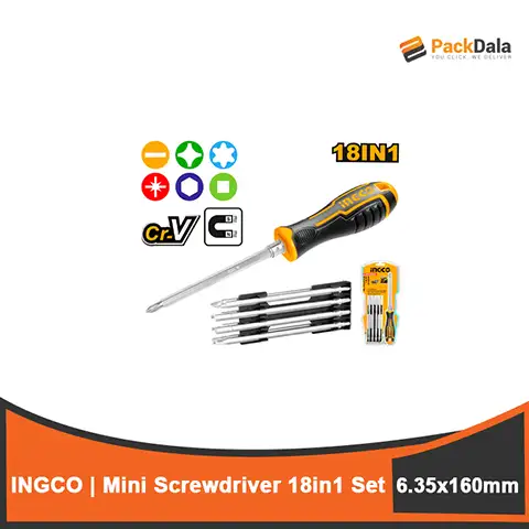 Picture of INGCO 18in1 Screwdriver Set 6 35x160mm AKISD0181