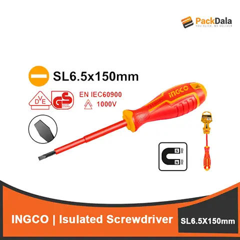 Picture of Ingco Insulated Screwdriver SL6.5X150 HISDS16150