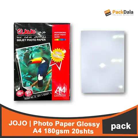 Picture of Jojo Photo Paper Glossy A4 180gsm 20shts 60packper cs PACK