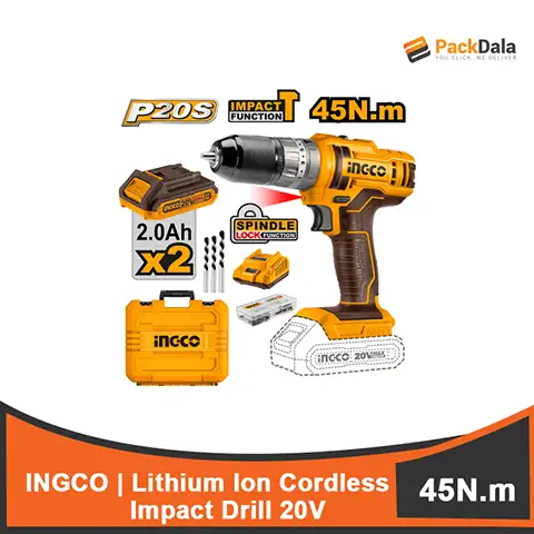 Picture of Ingco Lithium Ion Impact Drill CIDLI201452