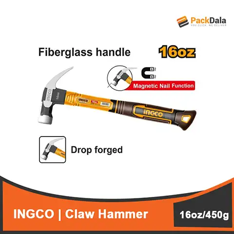 Picture of Ingco Claw Hammer 16oz by 450g HCH81016
