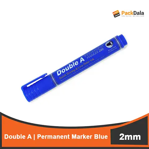 Picture of Double A Permanent Marker 200 Blue Fine 2mm 12pcs per IB x 60doz per cs nrp PCS