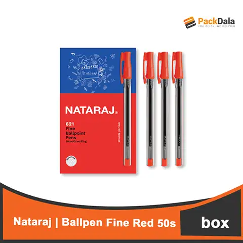 Picture of Nataraj Ballpen Fine Red 50s NAT621RD 24boxpercs BOX