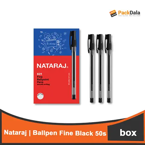 Picture of Nataraj Ballpen Fine Black 50s NAT621BK 24boxpercs BOX