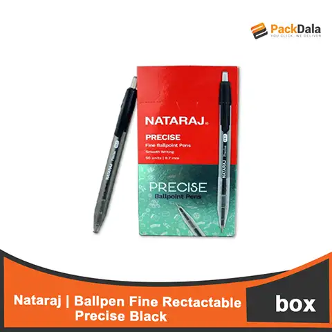 Picture of Nataraj Ballpen Fine Retractable Precise Black 50s NAT721BK 24boxpercs BOX