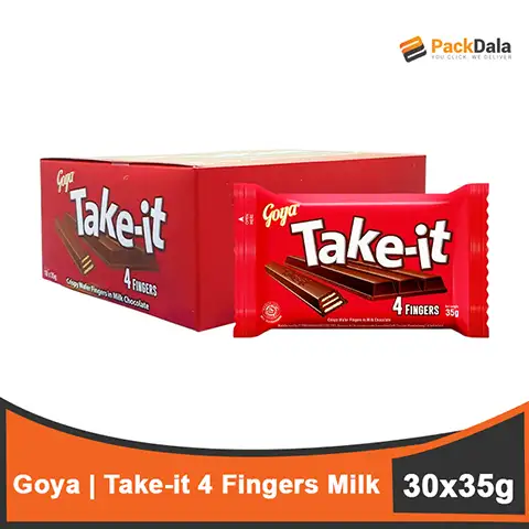 Picture of Goya Take IT 4 Fingers Milk 8x10IBx35g  BOX