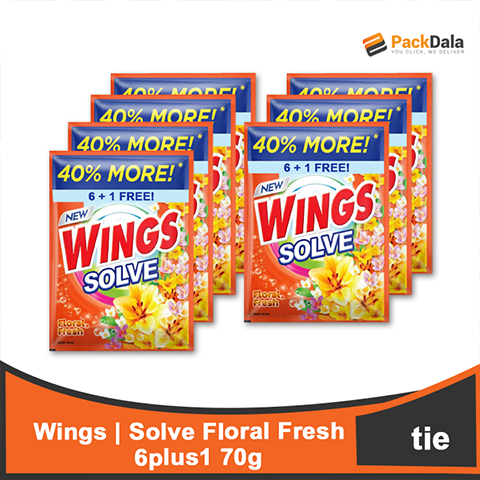 Picture of Wings Solve Floral Fresh 25 6plus1 70g TIE