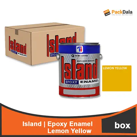 Picture of Island Enamel Lemon Yellow 6x1 LTR  BOX