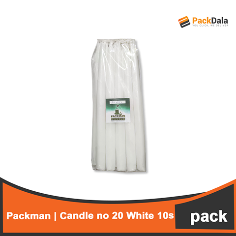 Picture of Candle no 20 White 10s PACK