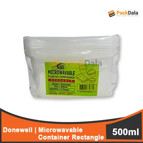 Picture of Dw Microwavable Rect 500ml 5pcperpckx60pckpercs nrp