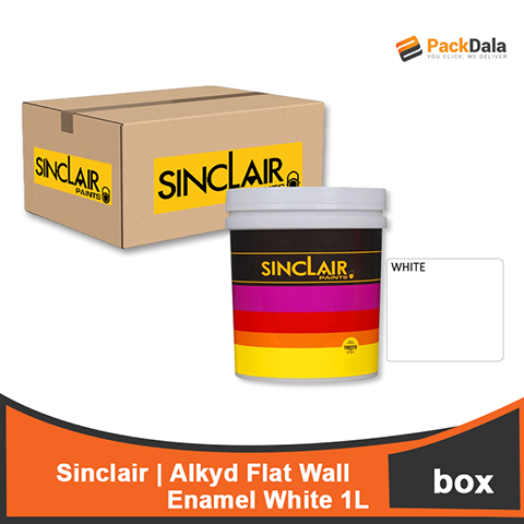 Picture of SINCLAIR Alkyd Flat Wall Enamel White 1Lx12pcs rp