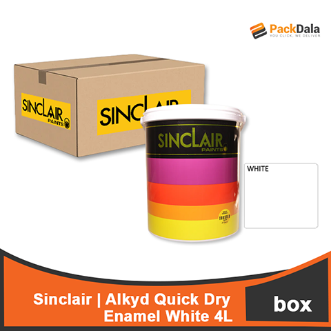 Picture of SINCLAIR Alkyd Quick Dry Enamel White 4L x 4pcs rp BOX