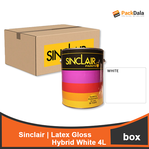 Picture of SINCLAIR Latex Semi Gloss Hybrid White 4L x 4pcs rp BOX